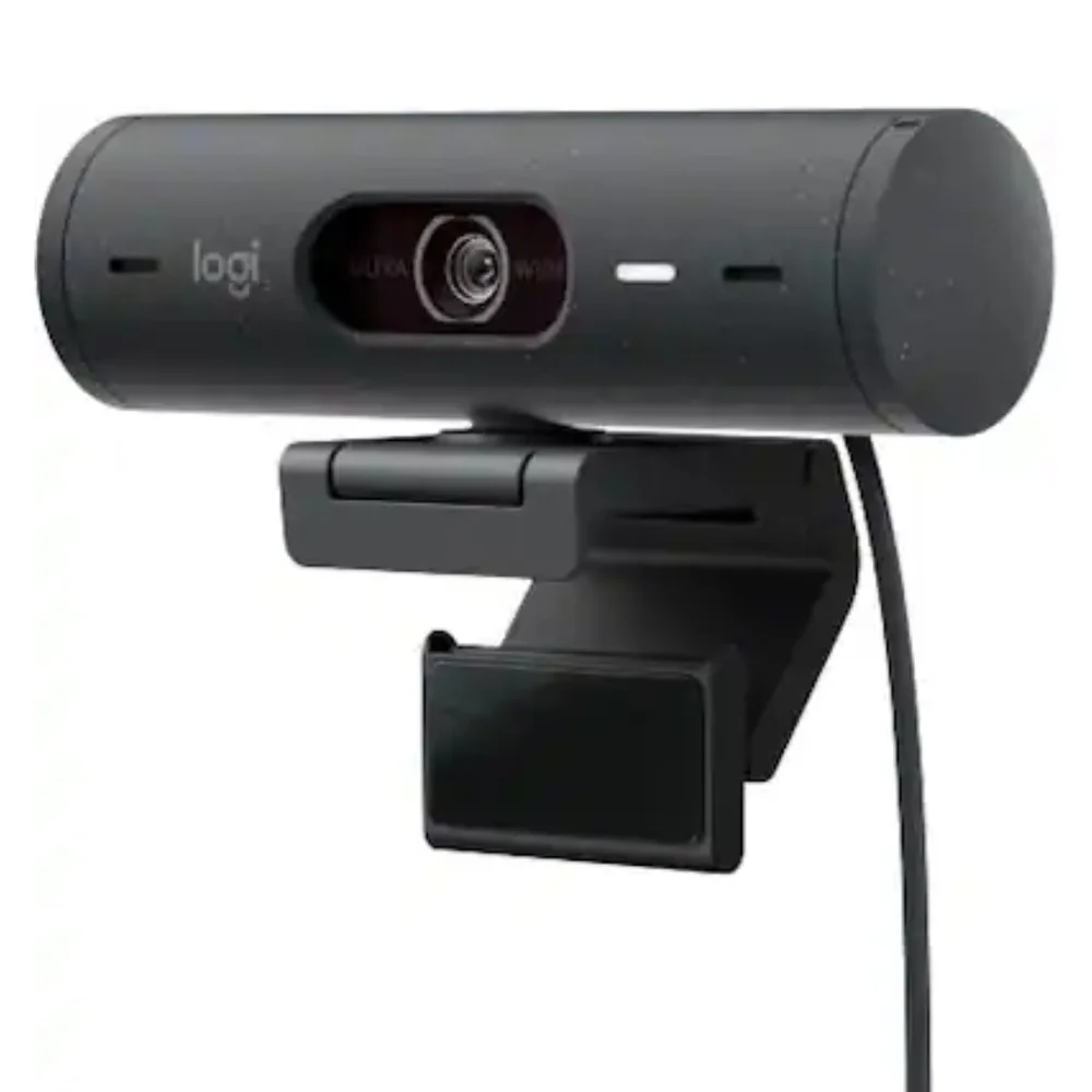 Logitech Brio 500 Full HD Black Webcam With Privacy Shutter